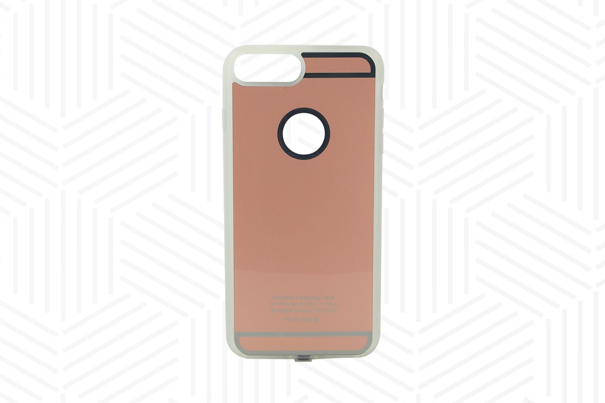 Qi Compatible Charging Case For Iphone 6 Plus 7 Plus Rose Gold Inbay